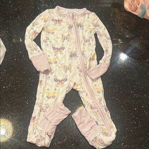 Washed, never worn Angel Dear Floral Butterfly Kids One Piece